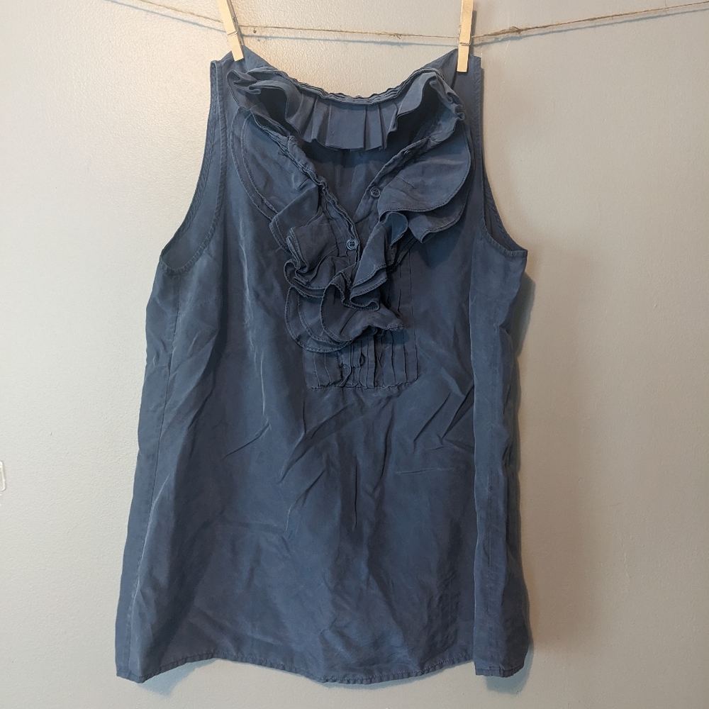 J. Crew Factory 100% Silk Blouse Tank Top Size 6